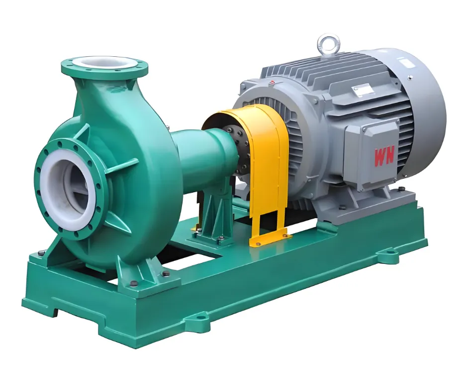 Bơm ly tâm hóa chất nhựa flo dòng IHF